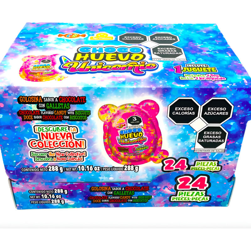 Choco Huevo Unicornio Las Delicias 3 Paquetes Con 24 Piezas