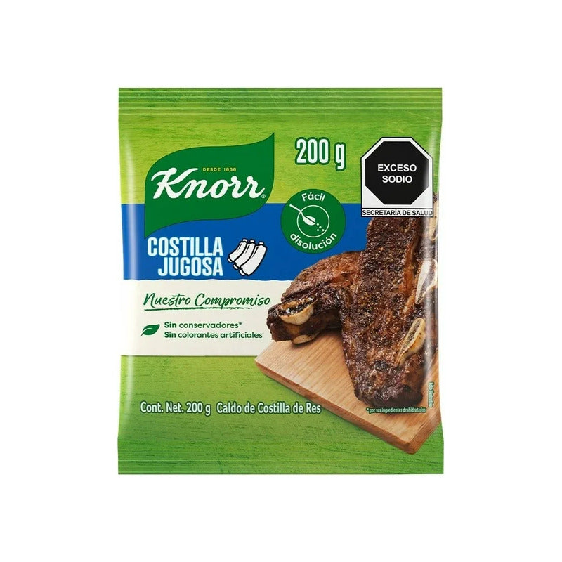Caldo De Costilla De Res Knorr Jugosa En Polvo 200g (4pzs)
