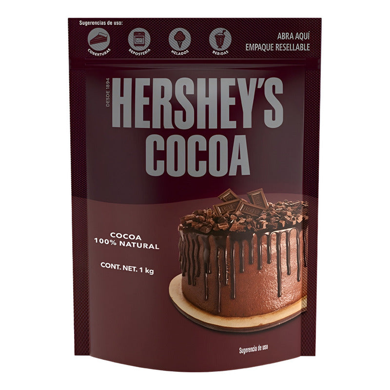 Cocoa Hershey's 1kg Ideal Para Postres Y Repostería