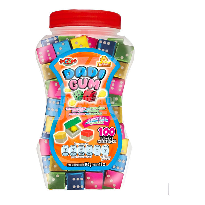 Caramelo Dadi Gum Las Delicias 12 Vitroleros Con 100 Piezas