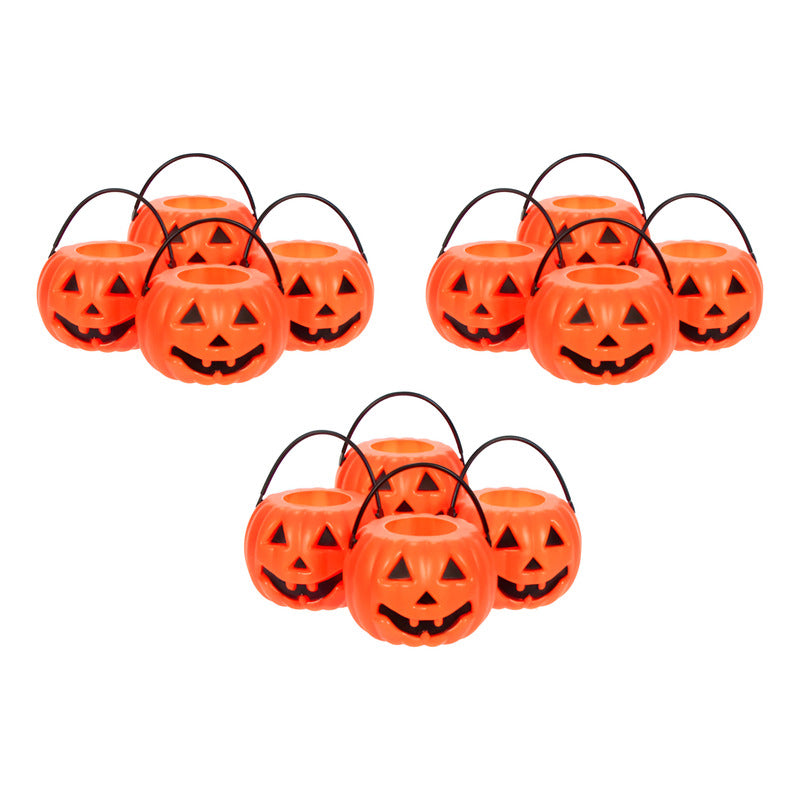 Mini Calabaza Color Naranja De 5x7cm 12 Piezas