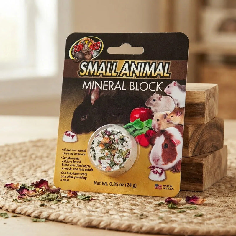 Zoo Med Bloque Mineral Para Pequeños Mamíferos, 24 G.