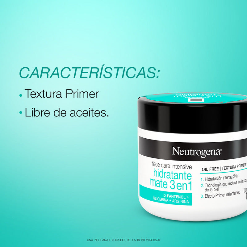 Crema Hidratante Facial Neutrogena Mate 3 En 1  Todo Tipo De Piel