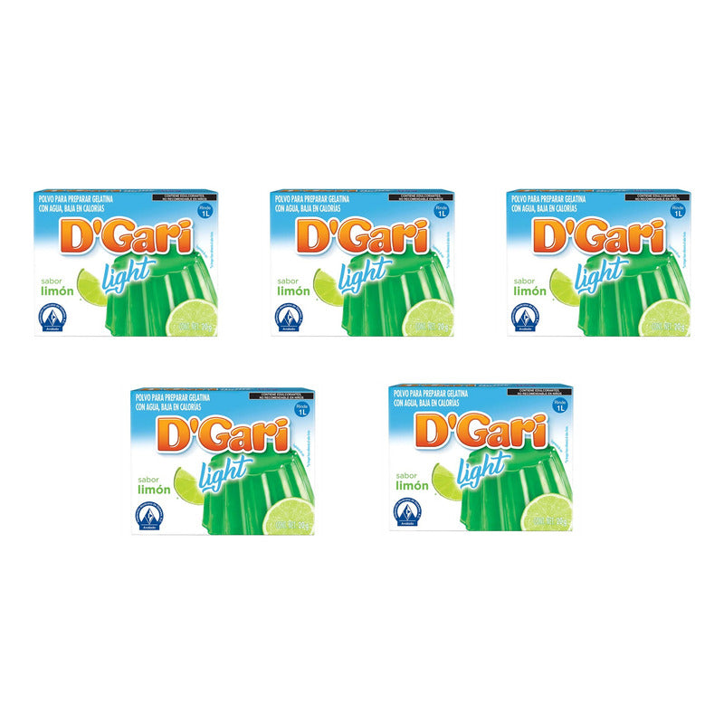 Gelatina D'gari Light Limón (5 Piezas)