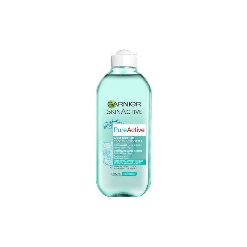 2 Pzas De Agua Micelar Piel Mixta Garnier 400ml