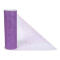 Tul Color Lavanda Con Diamantina Carrete 15cm 5m Rayas