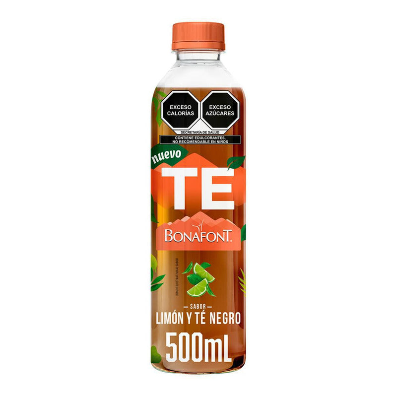 Té Negro Bonafont Sabor Limón 500ml (6piezas)
