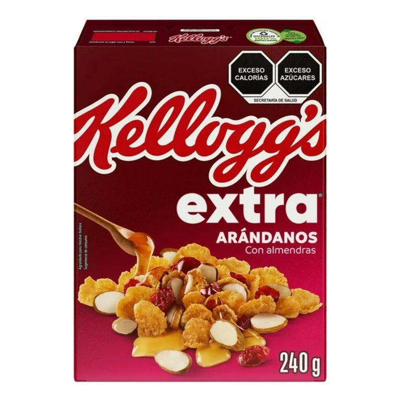 Cereal Kellogg's Extra Arándano 240g Rica Fibra Sabor Dulce