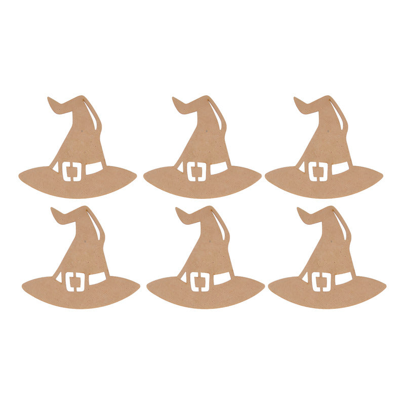 Halloween Figurita Decorativa Sombrero De Bruja De 12cm 6pz