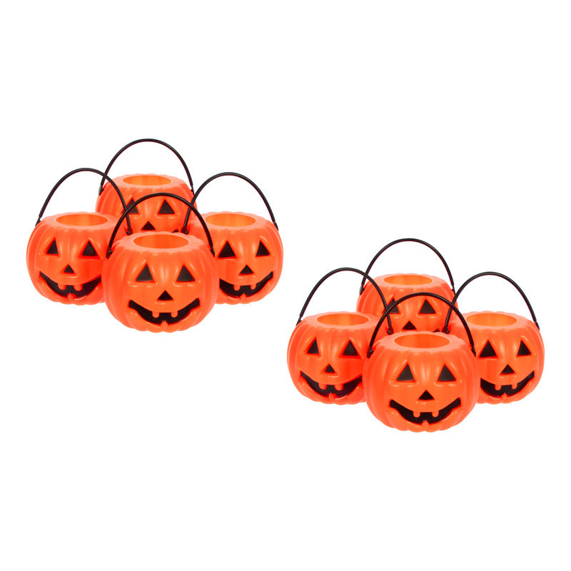 Mini Calabaza Color Naranja De 5x7cm 8 Piezas