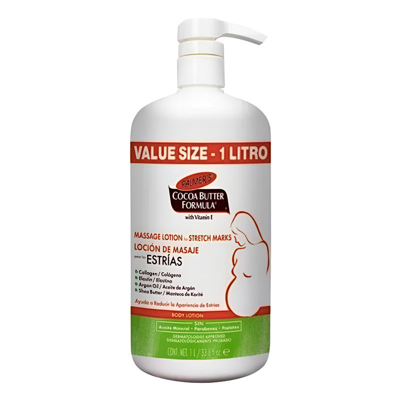 Loción De Masaje Palmer's Cocoa Butter Para Estrías 1 L Ts Cacao