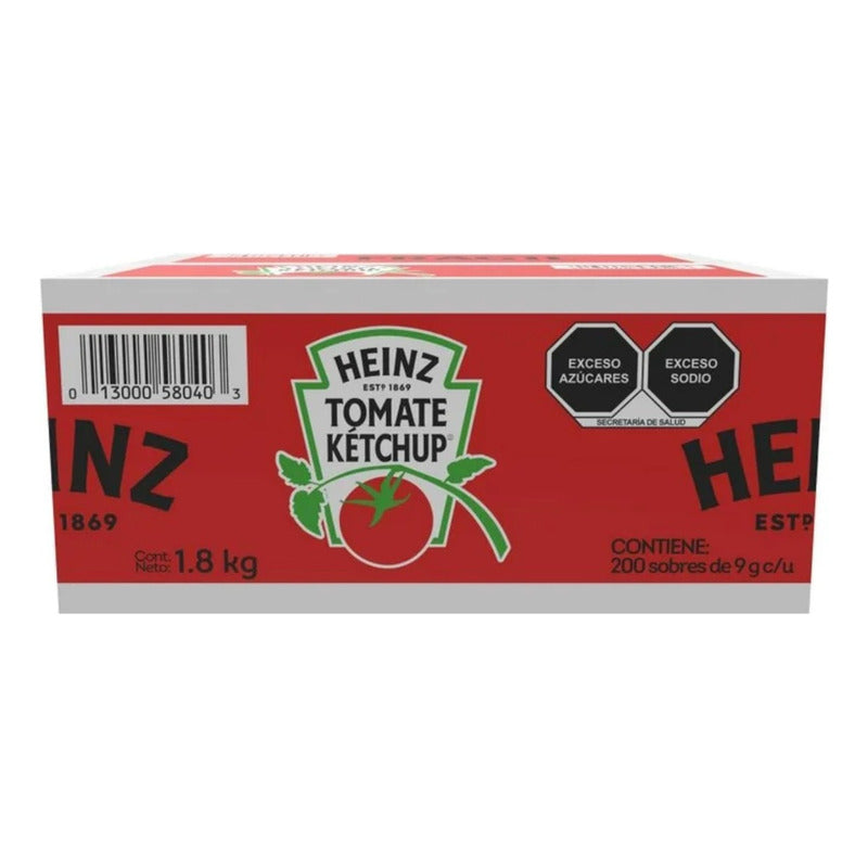 Salsa Catsup Heinz 200 Pzas De 9 G C/u