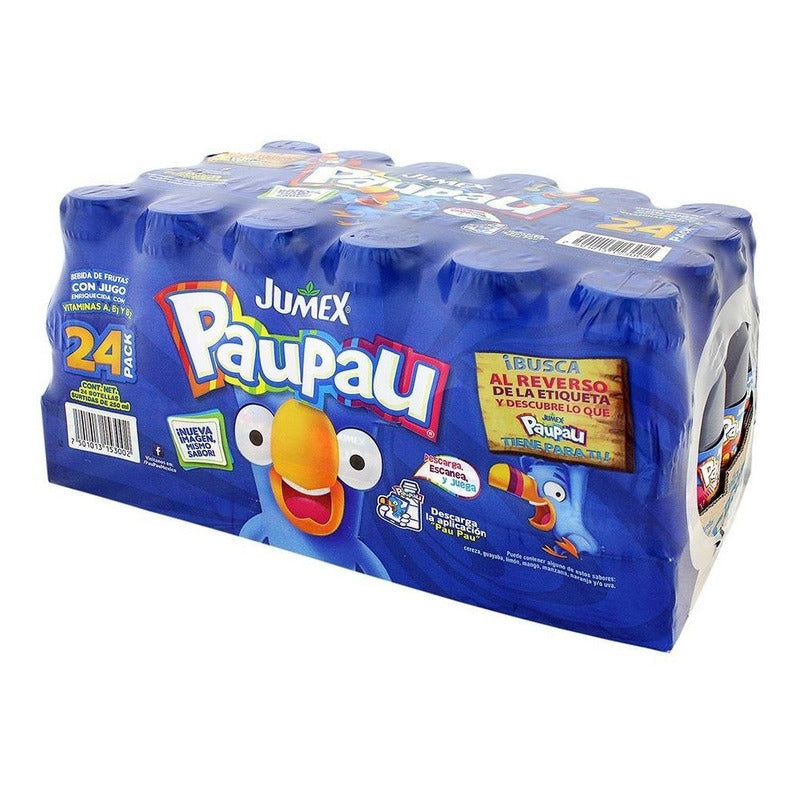 Pau Pau Bebida De Frutas 24pzas