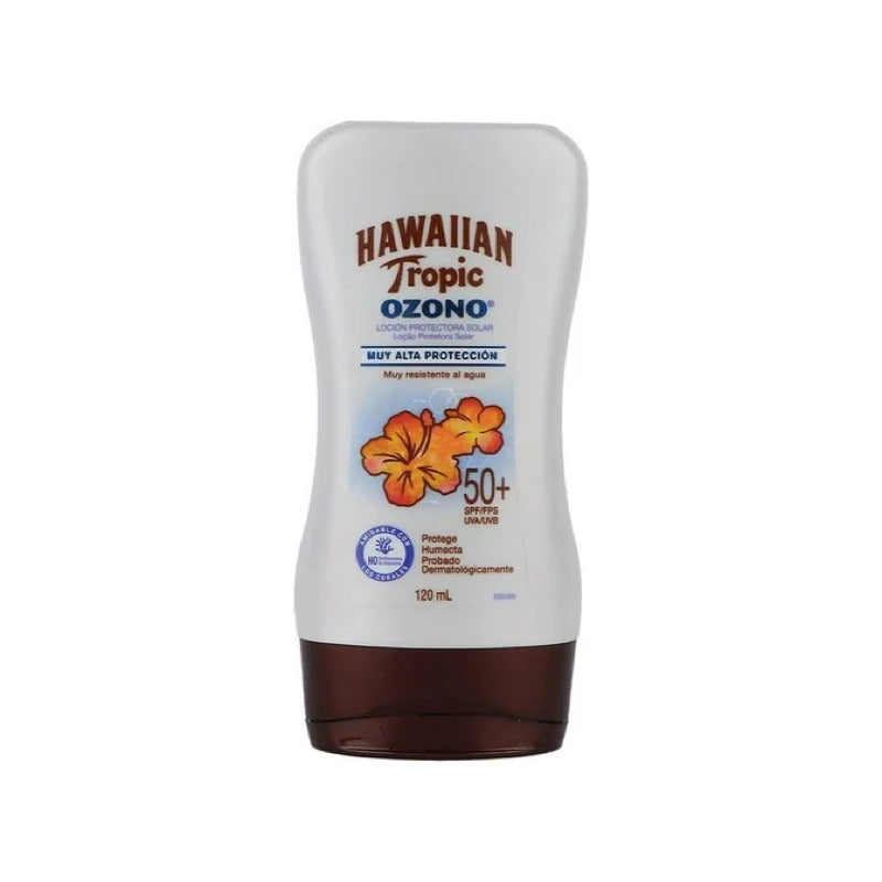 Protector Solar Hawaiian Tropic Ozono Fps 50+ 3 Pzs De 120ml
