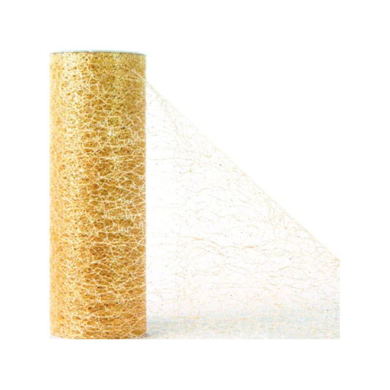 Encaje Con Diamantina Color Marfil 1 Carrete De 15cm X 5m Marfil