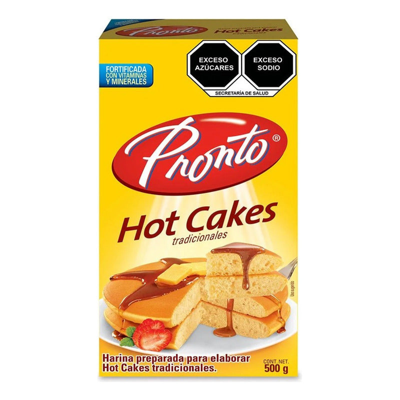 Harina Para Hot Cakes Pronto 500 G (3 Piezas)