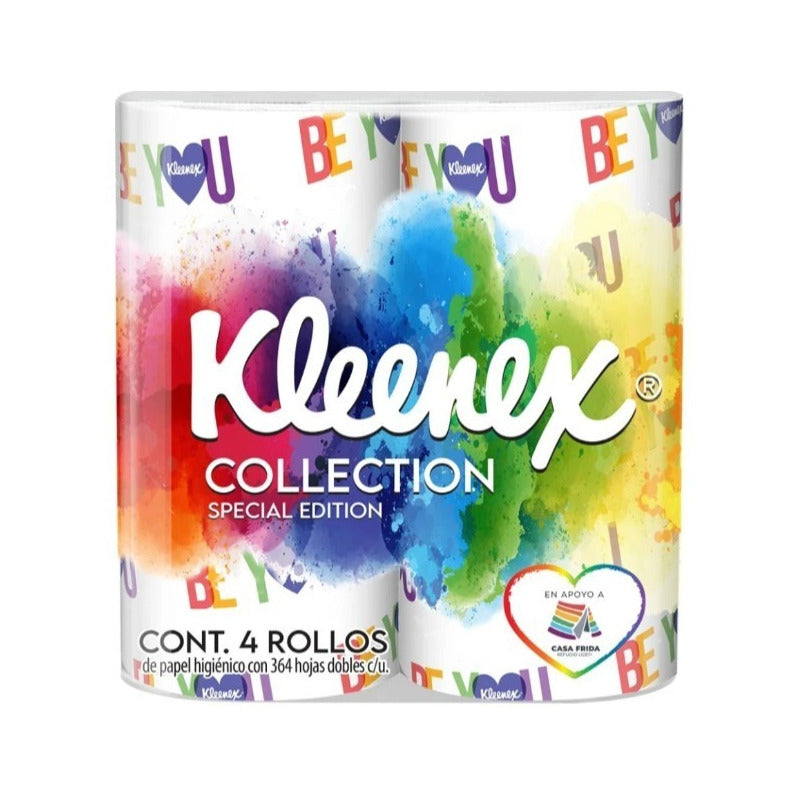 Kleenex Collection Special 4 Rollos Hojas Dobles  4 Paquetes