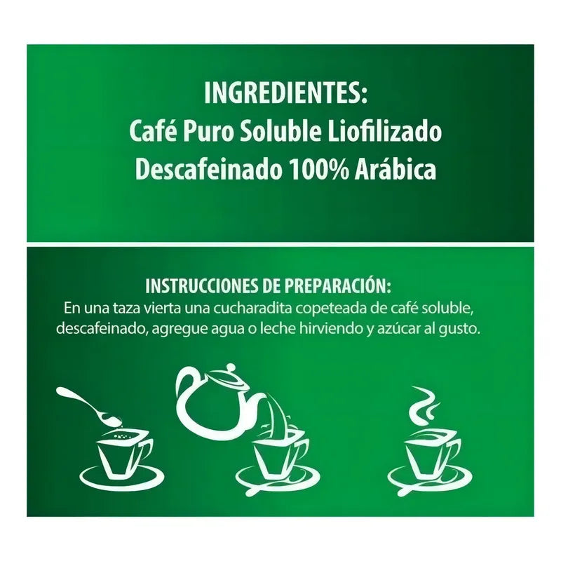 Cafe Puro Soluble Liofilizado Descafeinado Members Mark 300 Gr