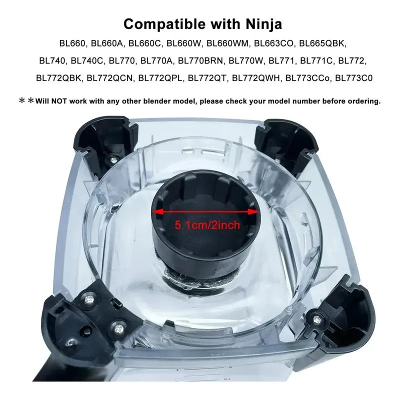 Vaso Compatible Con Ninja Licuadora 72 Oz Bl660/ Bl770/ Bl740/ Bl780