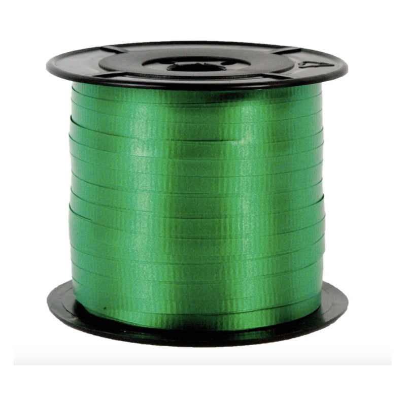 Listón Curling Color Verde Bandera 6 Carretes De 5mm X 91m Verde Bandera Curling