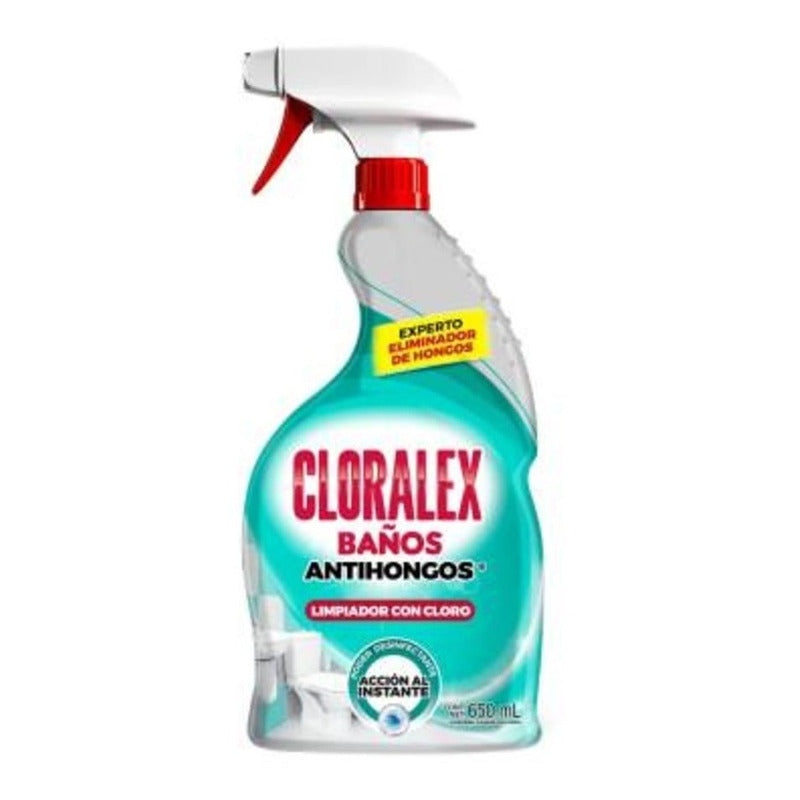 3 Pzas De Limpiador Cloralex Baños Antihongos 650 Ml