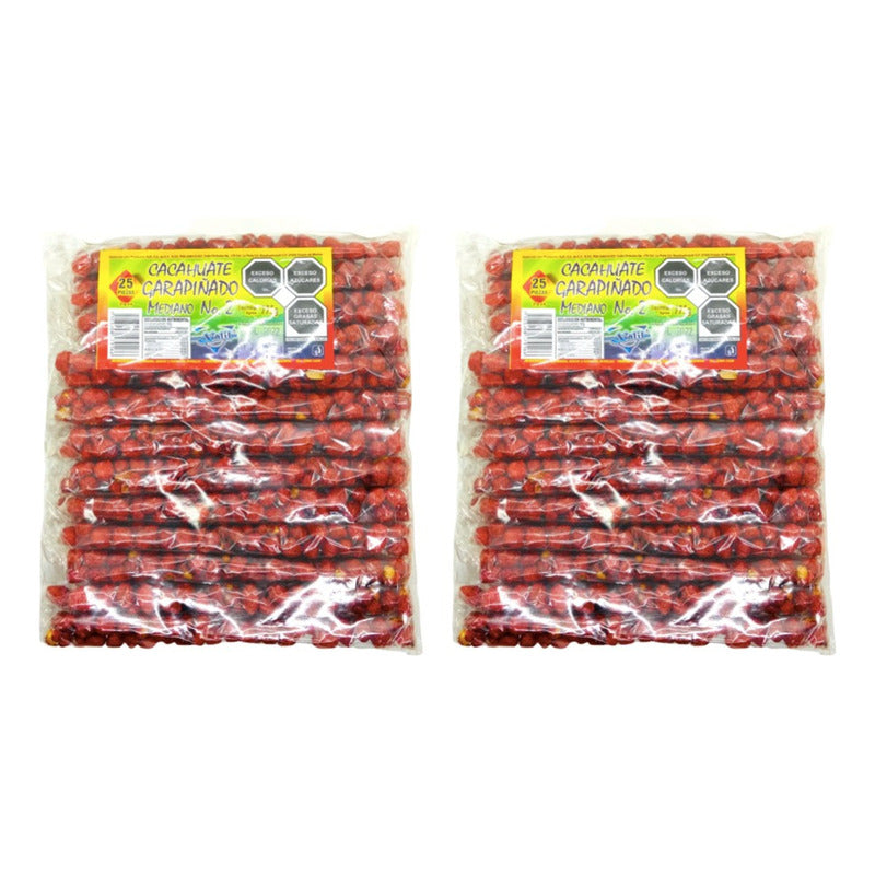 Cacahuate Garapiñado #2 Mediano Con 25pzs (2 Bolsas)