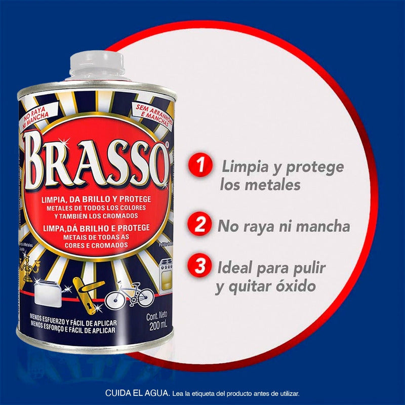 Brasso® Líquido Limpia Metales De 200 G