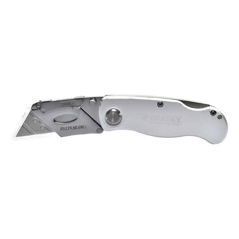 Cuchillo De Hoja Retráctil Para Uso General Aluminio Ehp Plateado
