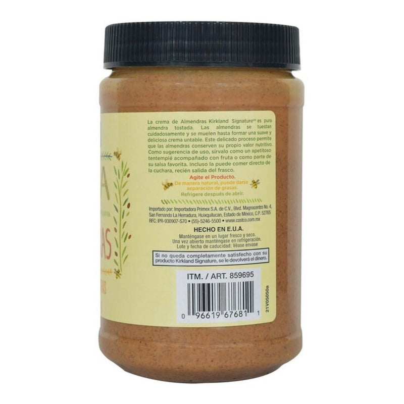 Crema De Almendras Kirkland  765 G  2 Pack