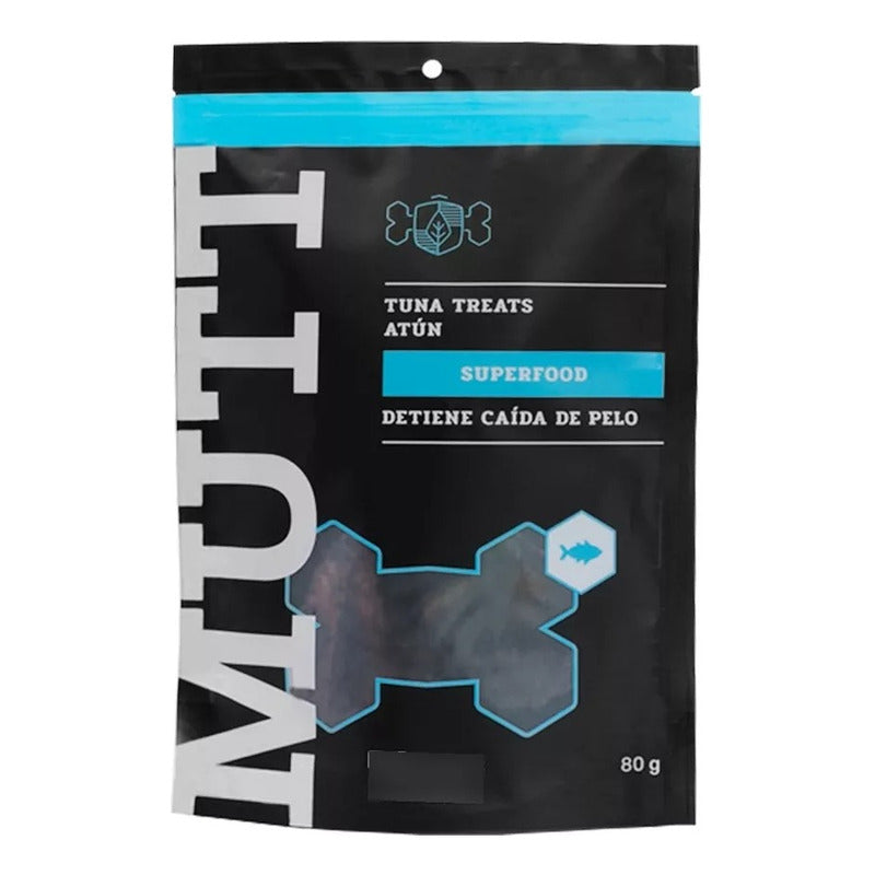 Mutt Premios Pelaje Y Piel Para Perro Receta Atún 80g (2pzs)