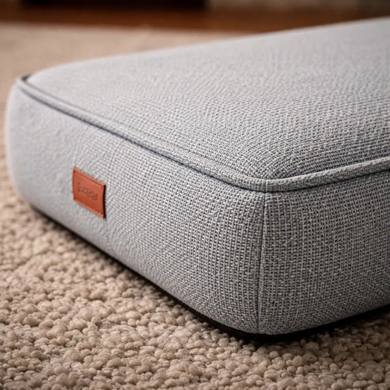 Cama Rectangular Extendida Color Gris Para Perro, Mediano Gris Rectangular