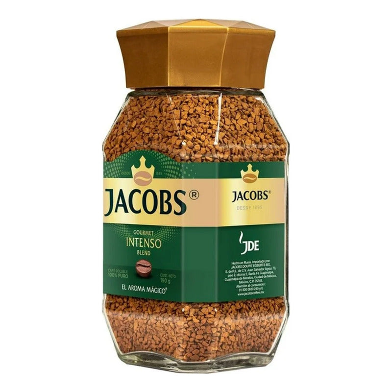 Café Soluble Jacobs Intenso 190 Gramos (2 Frascos)