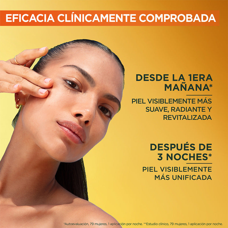 Garnier Express Aclara Sérum Noche Antimanchas Con Vitamina C Pura, 30ml Todo Tipo De Piel