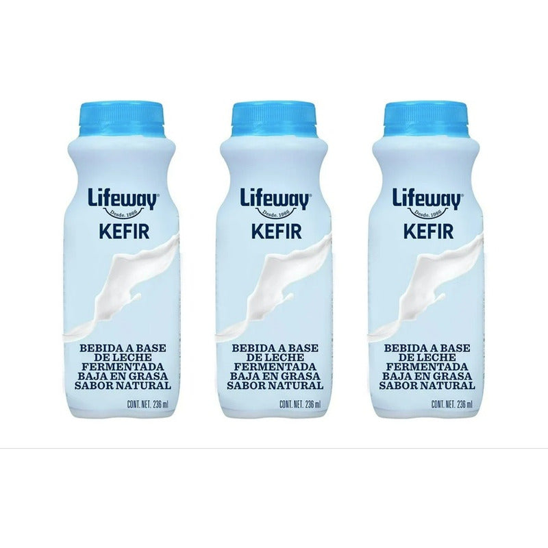 Bebida Lifeway Kefir Baja N Grasa Sabor Natural 6 Pz D 236ml