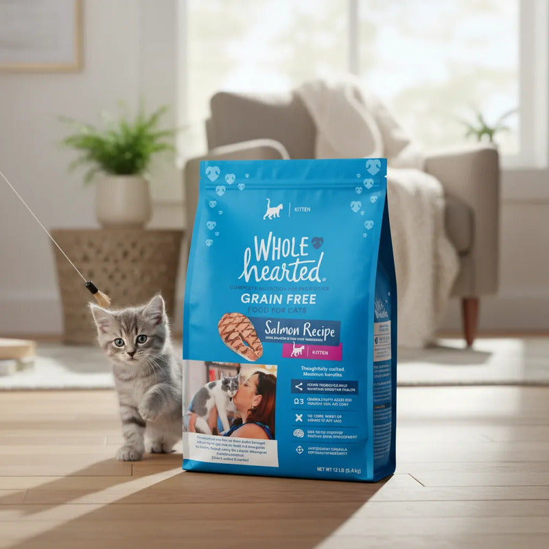 Alimento Natural Para Gatito Receta Salmón, 5.4 Kg
