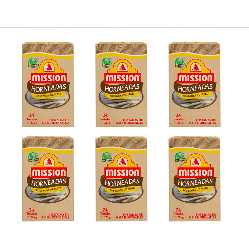 Tostadas De Maíz Horneadas Mission 6 Piezas De 224gr