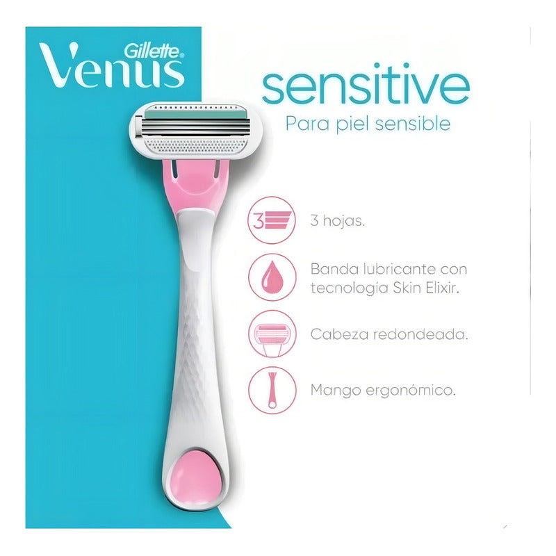 Rastrillos Para Afeitar Gillette Venus Sensitive Desechables