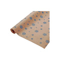10 Rollos De Papel Kraft Diseño De Copo De Nieve D 65cm X 5m