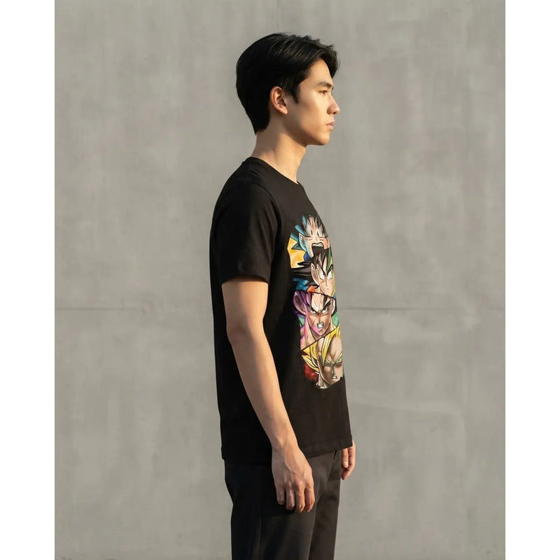 Playera Negra Dragon Ball Z Negro Dagon Ball M Lisa