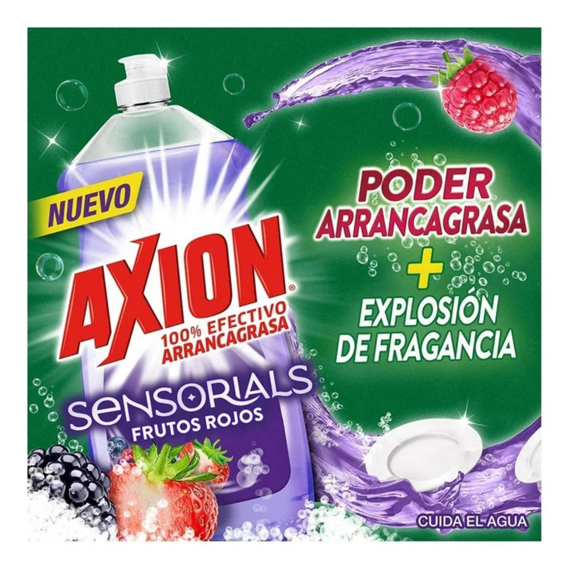 Lavatrastes Axion Sensorials Frutos Rojos 1.1 L (2 Piezas)