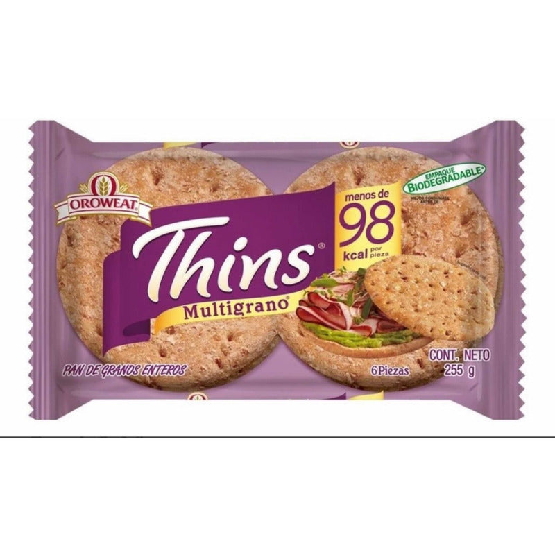 Pan De Granos Enteros Oroweat  255g 3 Paquetes
