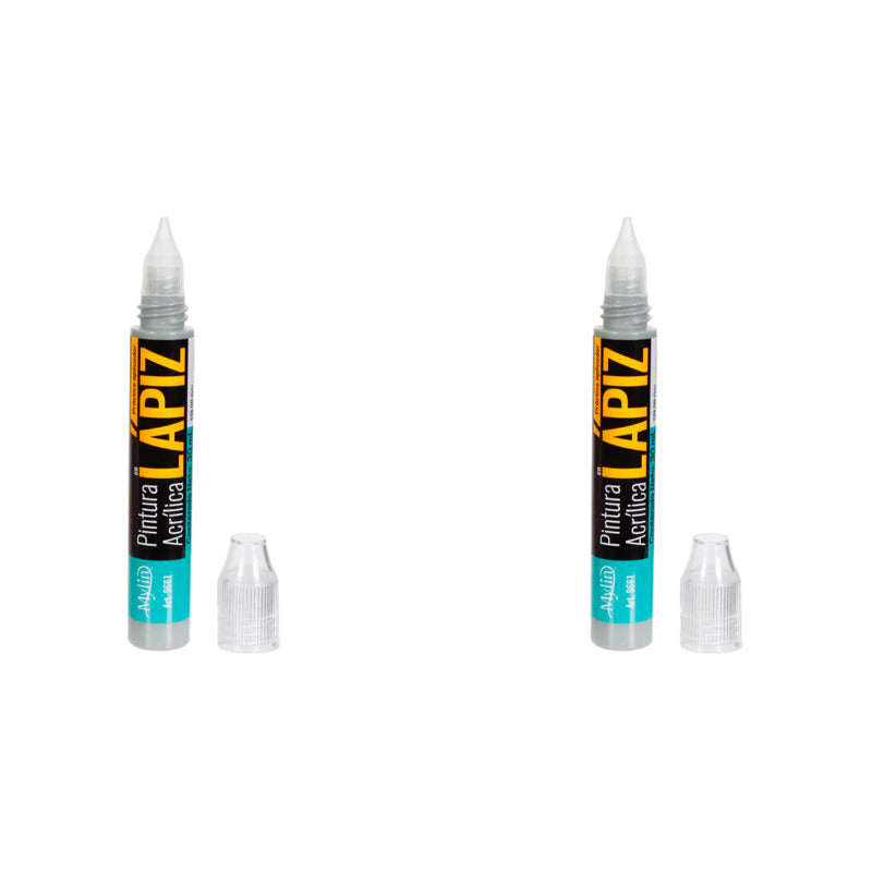 Pintura Acrílica En Lápiz Color Gris 2 Piezas De 30ml Gris