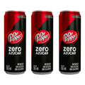 Refresco Dr Pepper Sabor Regular Zero Azucar 3 Pzas De 355ml
