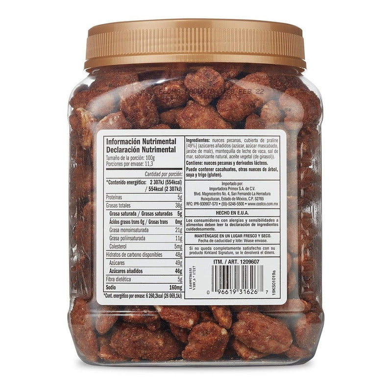 Nuez Pecanas Garrapiñadas Pralines Kirkland Signature 1.13kg