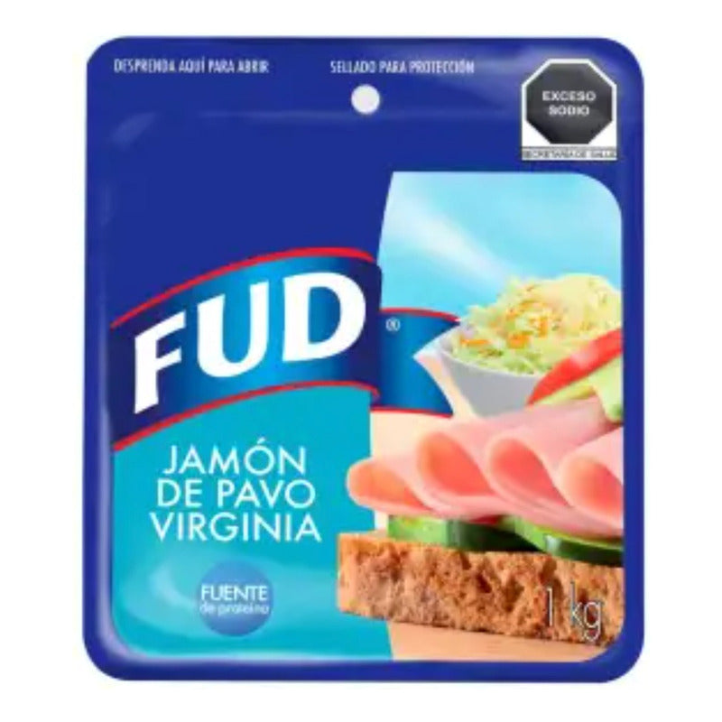 Jamón De Pavo Fud Virginia 1 Kg