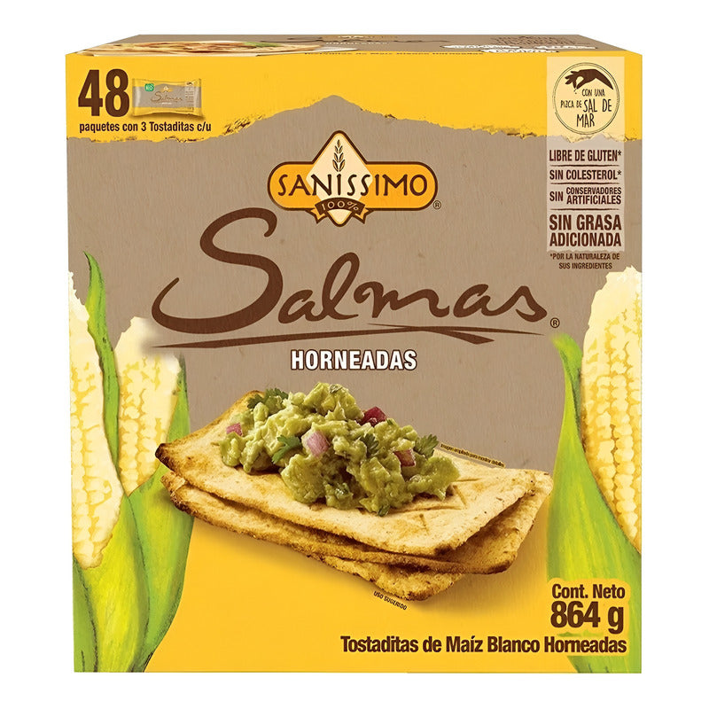 Tostaditas Horneadas Salmas Sanissimo Caja C/48 Paquetes