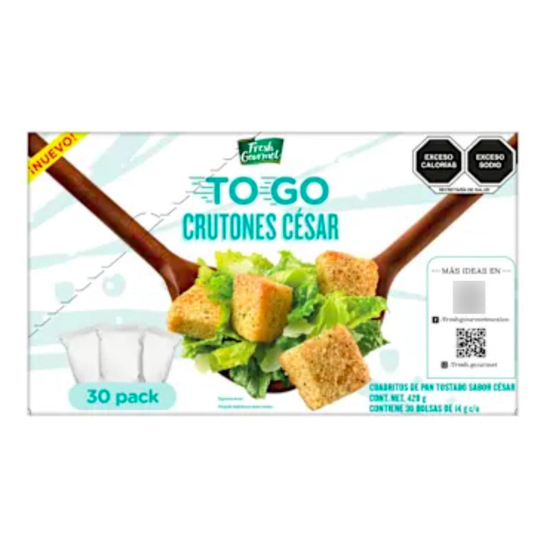 Crutones Fresh Gourmet Sabor César 30 Pzas De 14 G C/u