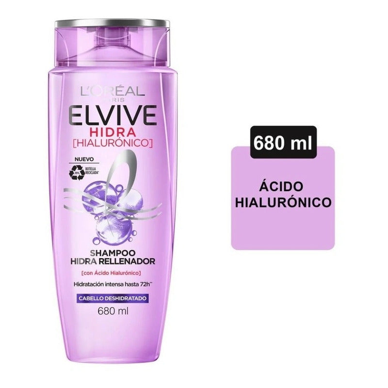 Shampoo L'oréal Elvive Hidra Cabello Deshidratado 680 Ml