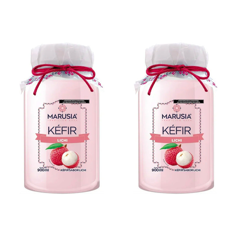 Kéfir Marusia Sabor Lichi 2 Piezas De 900ml