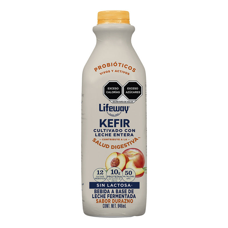 Bebida Fermentada Sabor Durazno Kefir Lifeway 946ml ( 1pz)